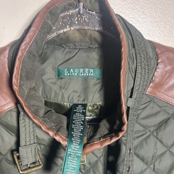 Ralph Lauren Women’s Medium Olive Green Quilted Barn Jacket - Picture 6 of 10